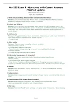 Nur-265 Exam 4 - Questions with Correct Answers&NewLine;&lpar;Verified Update&rpar;