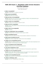 NUR 265 Exam 3 - Questions with Correct Answers&NewLine;&lpar;Verified Update&rpar;