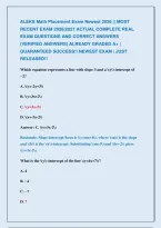 Aleks Math Placement Exams &vert;&vert; Most Recent Exams 2026&vert;2027 