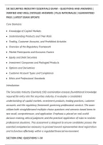 Sie Securities Industry Essentials Exam &ndash; Questions And Answers &vert;&NewLine;Verified And Well Detailed Answers &vert; Plus Rationales &vert; Guaranteed&NewLine;Pass &vert; Latest Exam Update&NewLine;