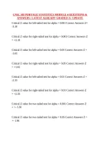 Cnsl 503 Portage Statistics Module 4 Questions & Answers &vert; Latest Already Graded A&plus; Update