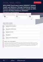 WGU D440 Final Exam Health and Wellness Through Nutritional Science 2026&sol;2027 &ndash; Questions and Answers &vert; Dietary Guidelines &vert; Latest Version &vert; Detailed Rationales &ndash; Pass Guaranteed &ndash; A&plus; Graded