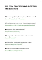 Cls Exam Comprehensive Questions&NewLine;And Solutions