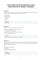 Cmaa Practice Exam Updated Actual Questions With Correct Answers&period;