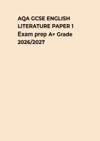 AQA GCSE English Literature Paper 1 &ndash; Practice Questions&comma; Study Guide & Exam Revision&NewLine;&NewLine;