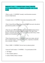 Crossfit Level 1 Certification Exam &vert; Updated&NewLine;Actual Questions &vert; A&plus; Verified Answers And Study&NewLine;Guide