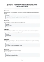 Jomc 486 Test 1 Expected Questions With&NewLine;Verified Answers