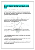 Dc Property Manager Exam &vert; Newest Updated&NewLine;Actual &vert; Verified Answers And Complete Exam&NewLine;Prep