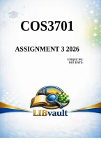 COS3701 Assignment 3 2026