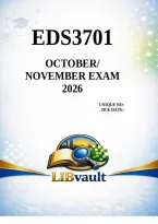 EDS3701 October&sol;November Exam 2026