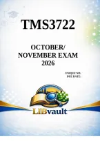 TMS3722 October&sol;November Exam 2026