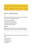 NFPA CWMS Certified Wildfire Mitigation Specialist Exam &NewLine;Comprehensive Certification Review Official Practice Exam &NewLine;2026&sol;2027 Complete Exam-Style Questions with Detailed &NewLine;Rationales &vert; 100&percnt; Verified &vert; Pass Guaranteed &ndash; A&plus; Graded
