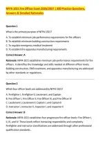NFPA 1021 Fire Officer Exam 2026&sol;2027 &vert; 300 Practice Questions&comma; &NewLine;Answers & Detailed Rationales