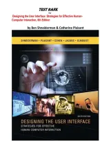 Test Bank for Designing the User Interface&colon; Strategies for Effective Human-Computer Interaction&comma; 6th edition by Shneiderman&comma; Plaisant &vert; All Chapters 