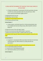 Florida Restricted Barber Test 2026&sol;2027 Prep Exam Complete &NewLine;Actual Exam 