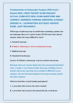 Fundamentals Of Endoscopic Surgery &lpar;Fes&rpar; Exams &vert;&vert; Most Recent Exams 2026&vert;2027 