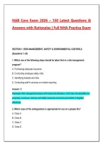NAB Core Exam 2026&sol;2027 &ndash; 150 Practice Questions & Answers with Detailed Rationales &vert; Nursing Home Administrator Certification Study Guide