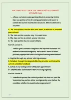 Qsp Exam&sol; Latest Qsp Actual Exam 2026&sol;2027 Complete &NewLine;Accurate Exam