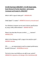 Exam &lpar;elaborations&rpar; Cit 105  