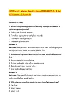 NICET Level 1 Water-Based Systems &lpar;2026&sol;2027&rpar; Qs & As &vert; &NewLine;100&percnt; Correct &vert; Grade A&plus;