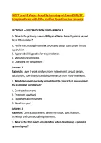 NICET Level 2 Water-Based Systems Layout Exam 2026&sol;27 &vert; &NewLine;Complete Exam with 200&plus; Verified Questions and answers