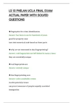 Ls 15 Phelan Ucla Final Exam&NewLine;Actual Paper With Solved&NewLine;Questions