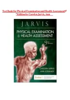 TEST BANK for -Physical Examination and Health Assessment 9th Edition by Carolyn Jarvis&comma; Ann Eckhardt &sol; All Chapters 1-32 &sol; COMPLETE GUIDE A&plus;