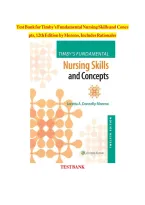 TEST BANK for Timby's Fundamental Nursing Skills and Concepts&comma; 12th Edition by Loretta A Donnelly-Moreno&comma; Verified Chapters 1 - 38&comma; Complete Newest Version