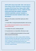 OPOTA Ohio Peace Officer Exams 2026&ndash;2027 Most Recent Exams