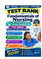 Test Bank for Fundamentals of Nursing The Art and Science of Person-Centered Care&comma; 11th Edition Examination Practice Material&period;pdf