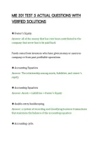 Mie 201 Test 5 Actual Questions With Verified Solutions