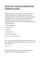 Mie 201 Test 5 Practice Questions And Detailed Solutions