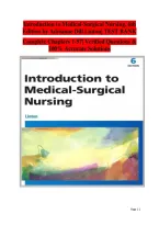 Introduction to Medical-Surgical Nursing&comma; 6th &NewLine;Edition by Adrianne Dill Linton&vert; TEST BANK&NewLine;Complete Chapters 1-57&vert; Verified Questions & &NewLine;100&percnt; Accurate Solutions&NewLine;