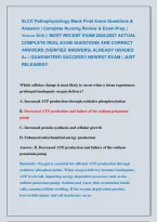 Slcc Pathophysiology Exams &vert; Newest 2026 &vert;&vert; Most Recent Exams 2026&vert;2027