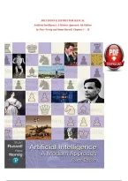 Solutions and Instructor Manual for Artificial Intelligence&colon; A Modern Approach 4th Edition by Stuart Russell and Peter Norvig &vert; Chapters 1-28 Complete &vert; Latest Update &vert; Questions and Answers