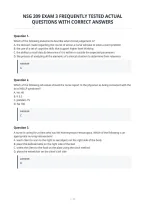 Nsg 209 Exam 3 Frequently Tested Actual&NewLine;Questions With Correct Answers