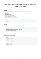 Nsg 502 Exam 2 Updated Actual Questions And&NewLine;Correct Answers
