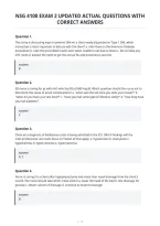 Nsg 4100 Exam 2 Updated Actual Questions With&NewLine;Correct Answers