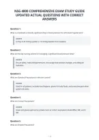 Nsg 4800 Comprehensive Exam Study Guide&NewLine;Updated Actual Questions With Correct&NewLine;Answers