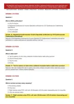 CCI RCIS Exam And Practice Exam Newest 2026&sol; 2027 Test Bank&vert; Registered Cardiovascular Invasive Specialist Exam Prep With Complete 300 Real Exam Questions And Correct Verified Answers&sol; Already Graded A&plus; &lpar;Most Recent&excl;&excl;&rpar;