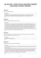 Nu 545 Unit 1 Latest Actual Exam With Verified&NewLine;Questions & Correct Answers