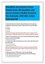 Steamfitter Journeyman License Practice Exam 100 Questions And Correct Answers &lpar;Verified Answers&rpar; Plus Rationales 2026 Q&A Instant Download Pdf