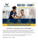 NSG 533 Exam 1 Comprehensive Review STUDY BUNDLE &vert; A&plus; Graded &vert; Wilkes University