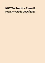 NBSTSA Practice Exam B &ndash; Surgical Technologist Questions&comma; Answers & Exam Review&NewLine;&NewLine;