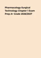 Pharmacology &ndash; Surgical Technology Chapter 1&colon; Study Guide&comma; Practice Questions & Exam Review&NewLine;&NewLine;