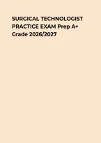 Surgical Technologist Practice Exam &ndash; Questions&comma; Answers & Certification Review&NewLine;&NewLine;