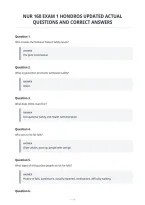 Nur 160 Exam 1 Hondros Updated Actual&NewLine;Questions And Correct Answers