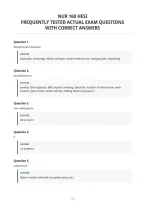 Nur 160 Hesi&NewLine;Frequently Tested Actual Exam Questions&NewLine;With Correct Answers
