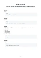 Nur 160 Hesi&NewLine;Tested Questions And Complete Solutions