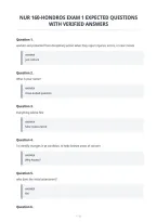 Nur 160-Hondros Exam 1 Expected Questions&NewLine;With Verified Answers&NewLine;